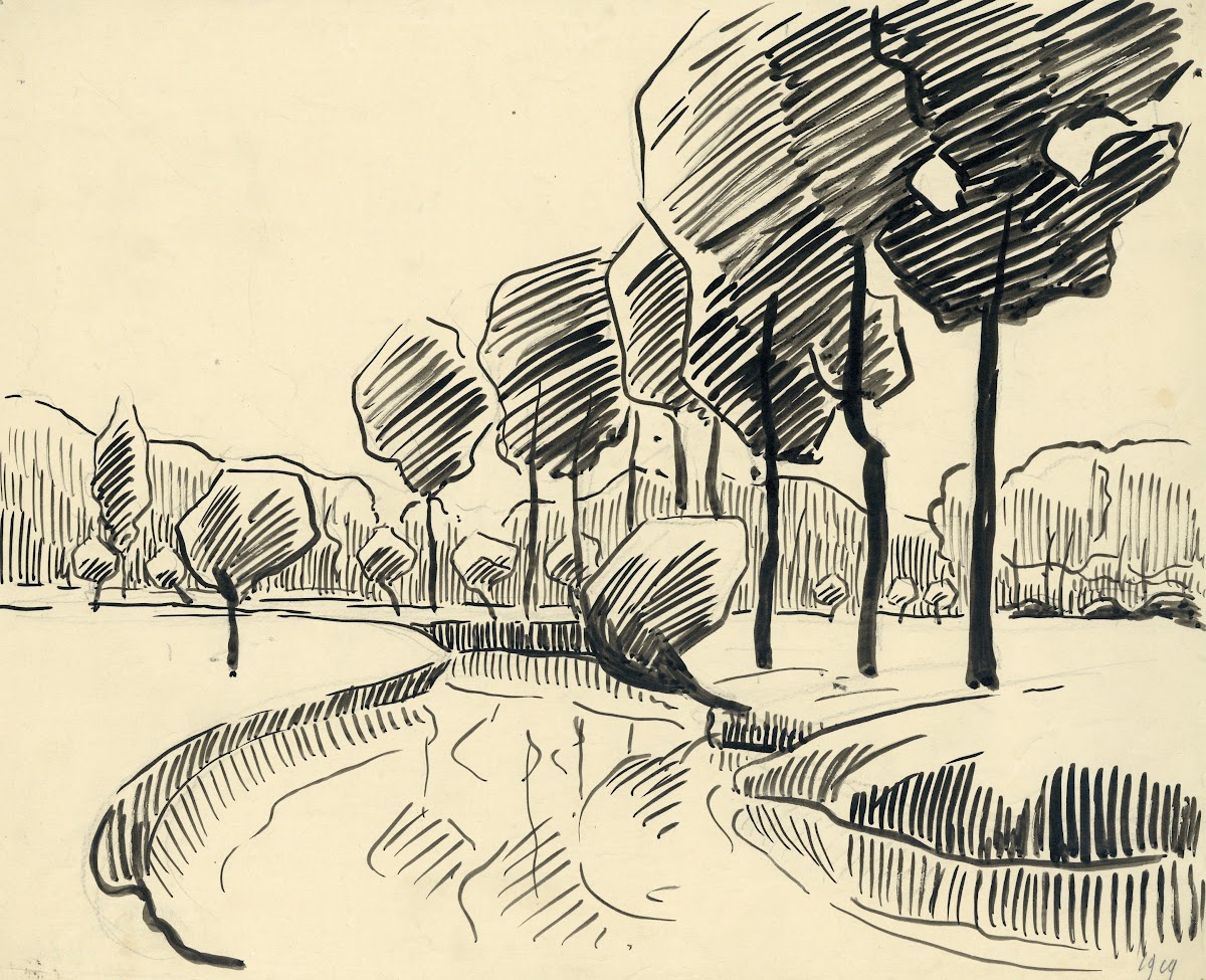 Landschap in inkt 1919