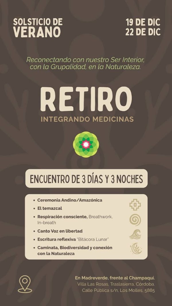 Retiro Integrando Medicinas Solsticio de Verano