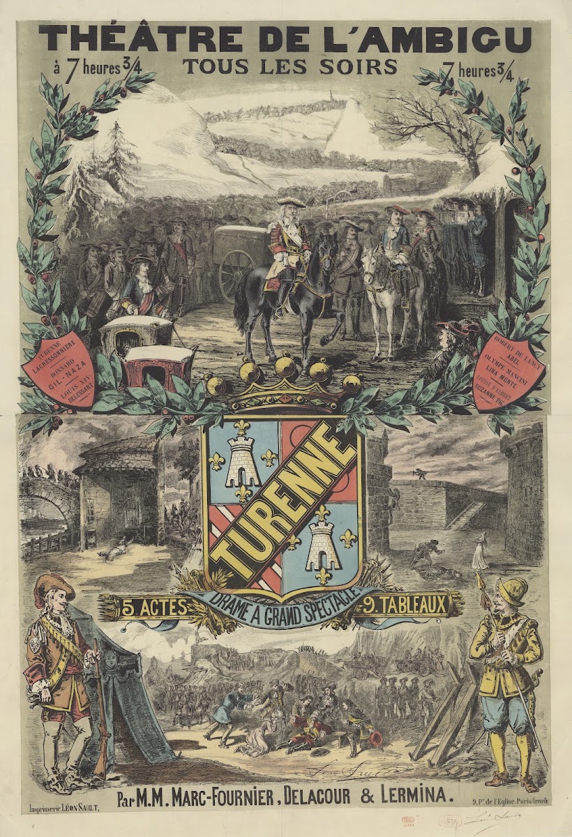 Théâtre de lAmbigu Turenne drame à grand spectacle par MM Marc Fournier Delacour