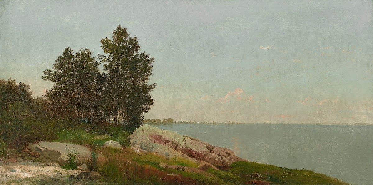 Study on Long Island Sound at Darien Connecticut 1872