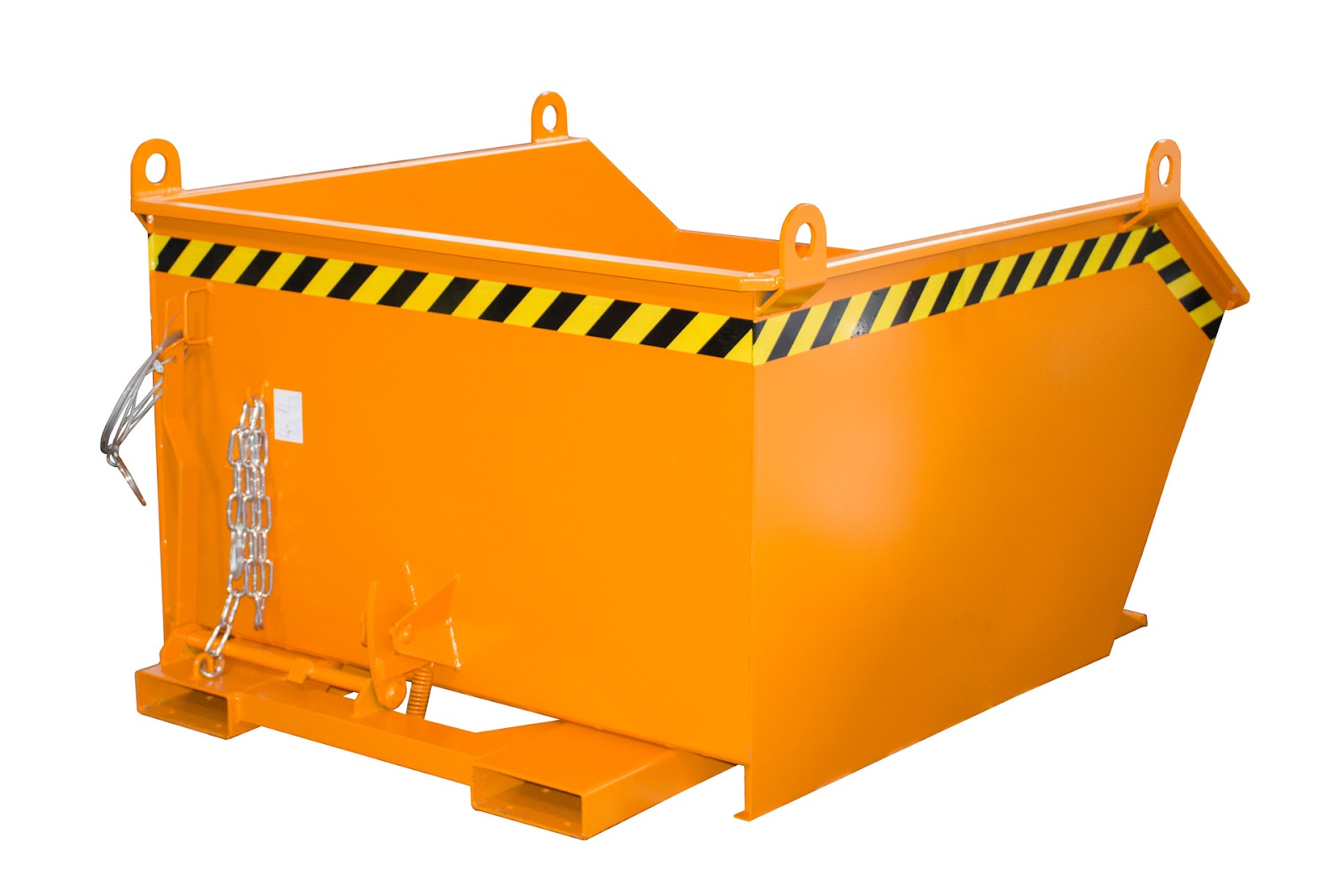 Kiepcontainer GU 1000, gelakt, Geeloranje