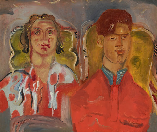 Double portrait No 2 Katharine and Anthony West 1937
