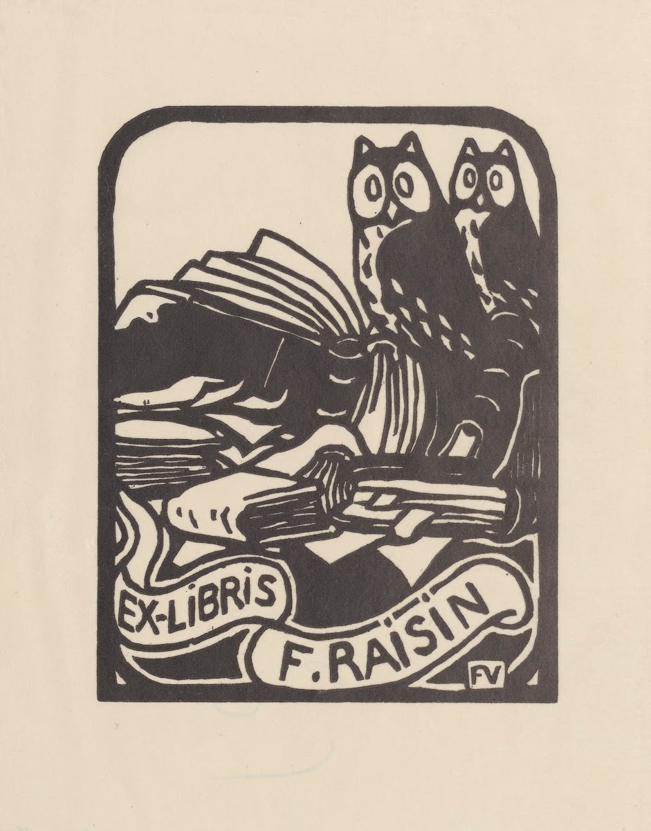 Ex libris F Raisin 1893