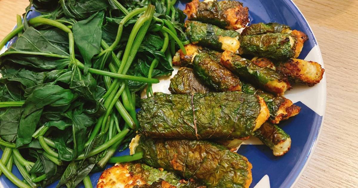 Chả ức gà tía tô - eat clean