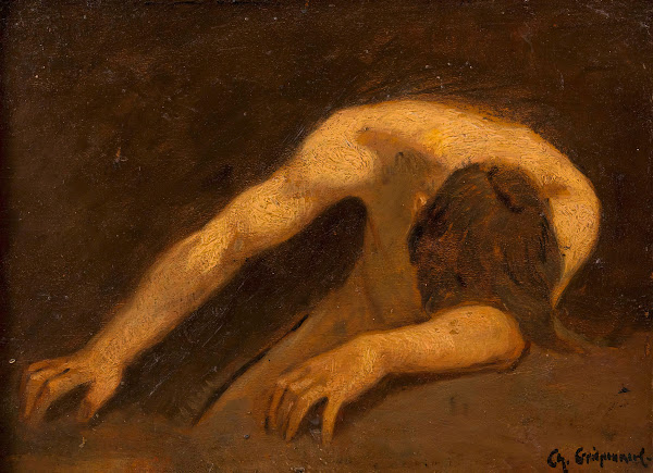 Verzweiflung männlicher Akt around 18801890