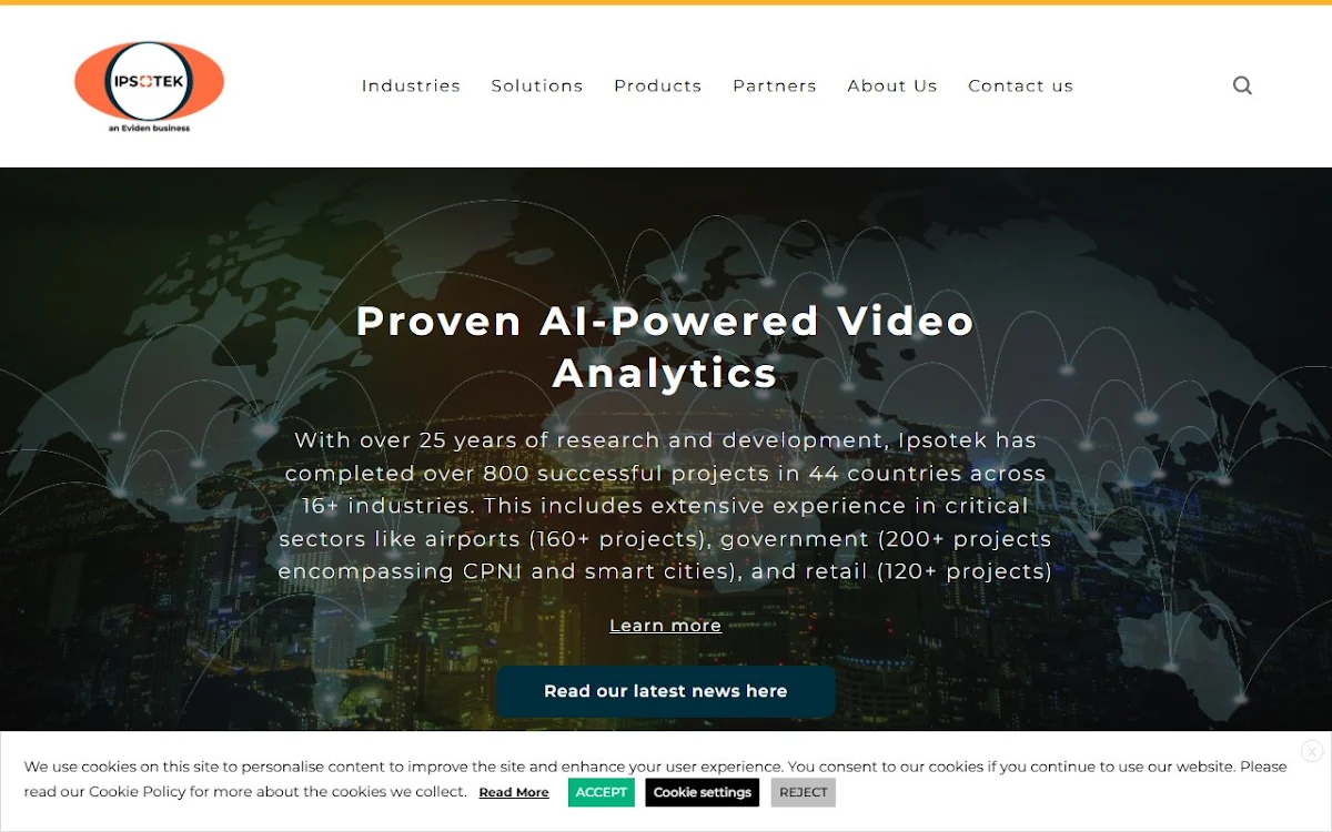 Captura de ipsotek.com