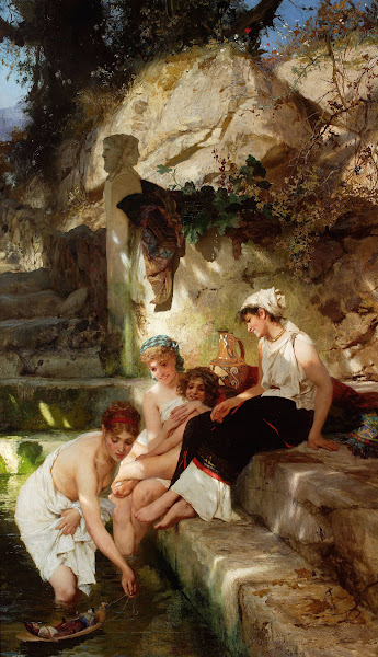 Roman idyll  Before the bath 1885 1890