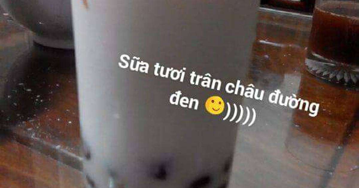 Sữa tươi trân châu đường đen