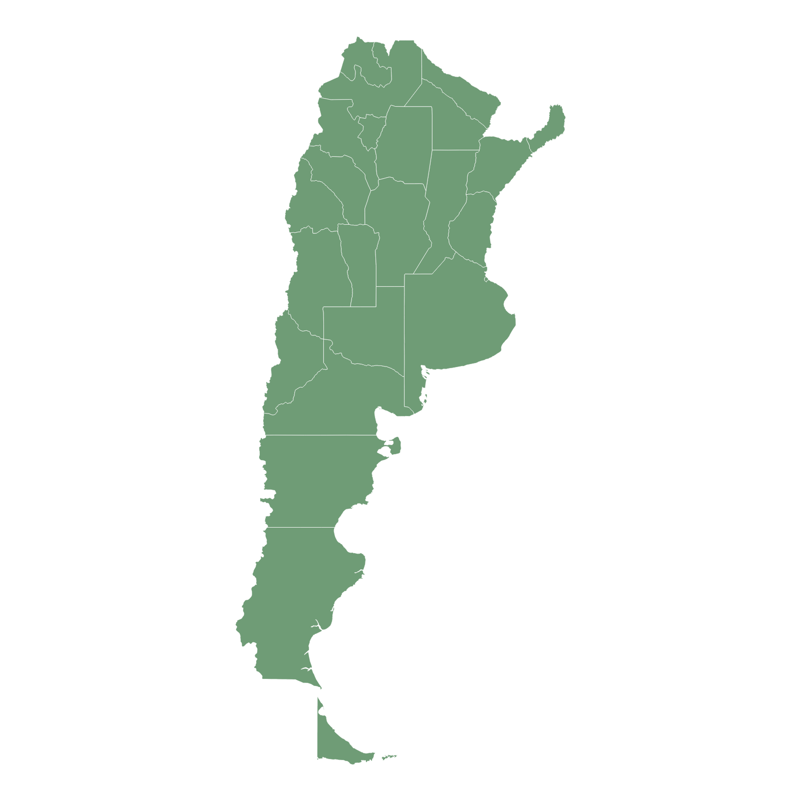 Distribución geográfica Argentina