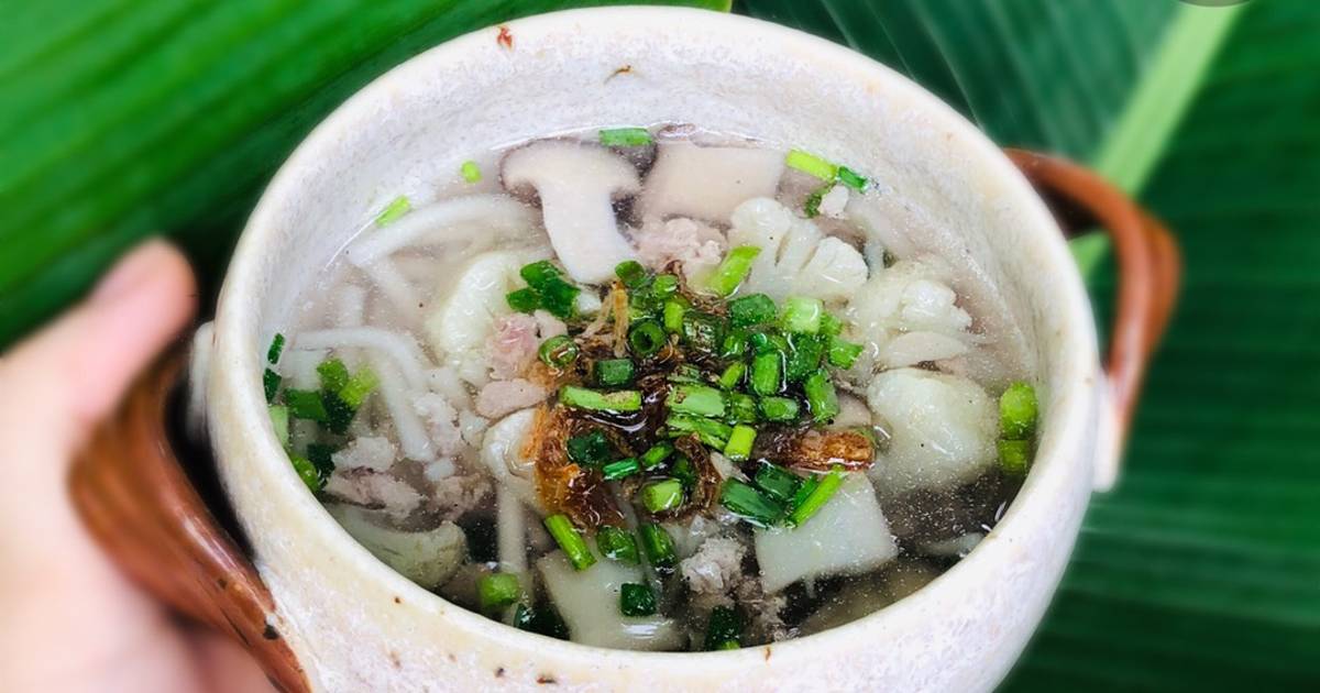 Mì udon thịt băm -ăn dặm