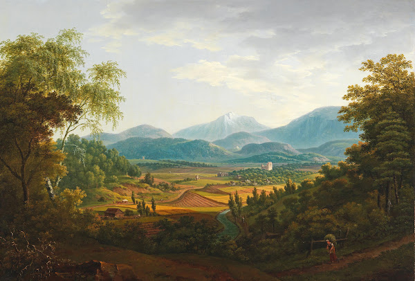 und Hauer Landschaft mit Karpaten 1816
