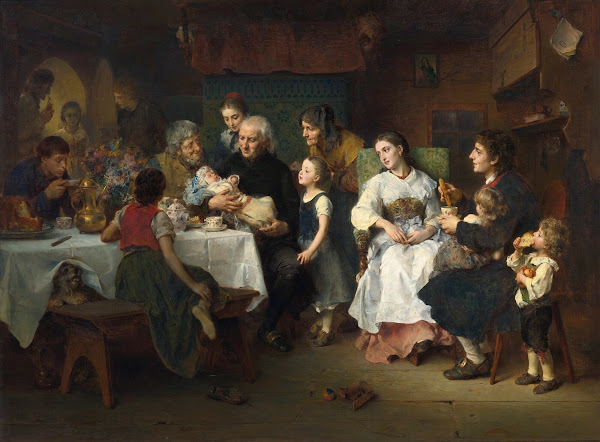 Die Taufe The Christening 1860