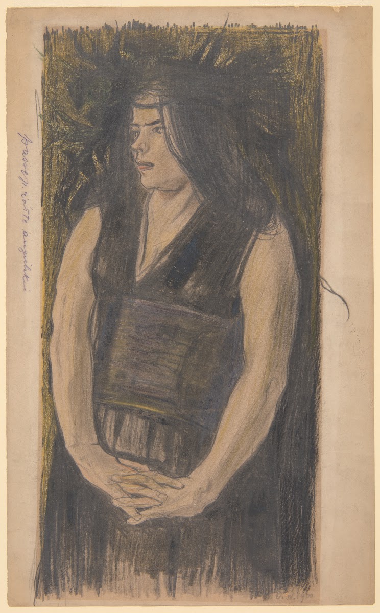 Kobieta w opasku góralskim 1900
