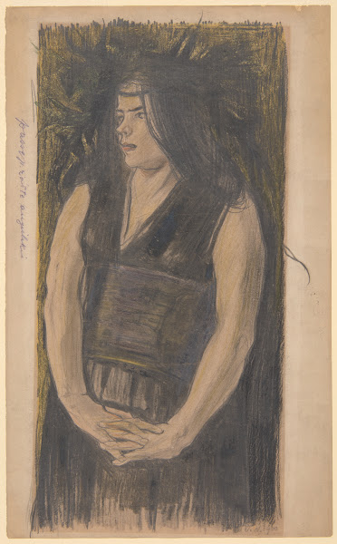 Kobieta w opasku góralskim 1900