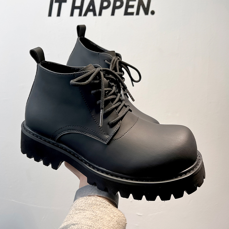 Men's Work Boots with Thick Soles
