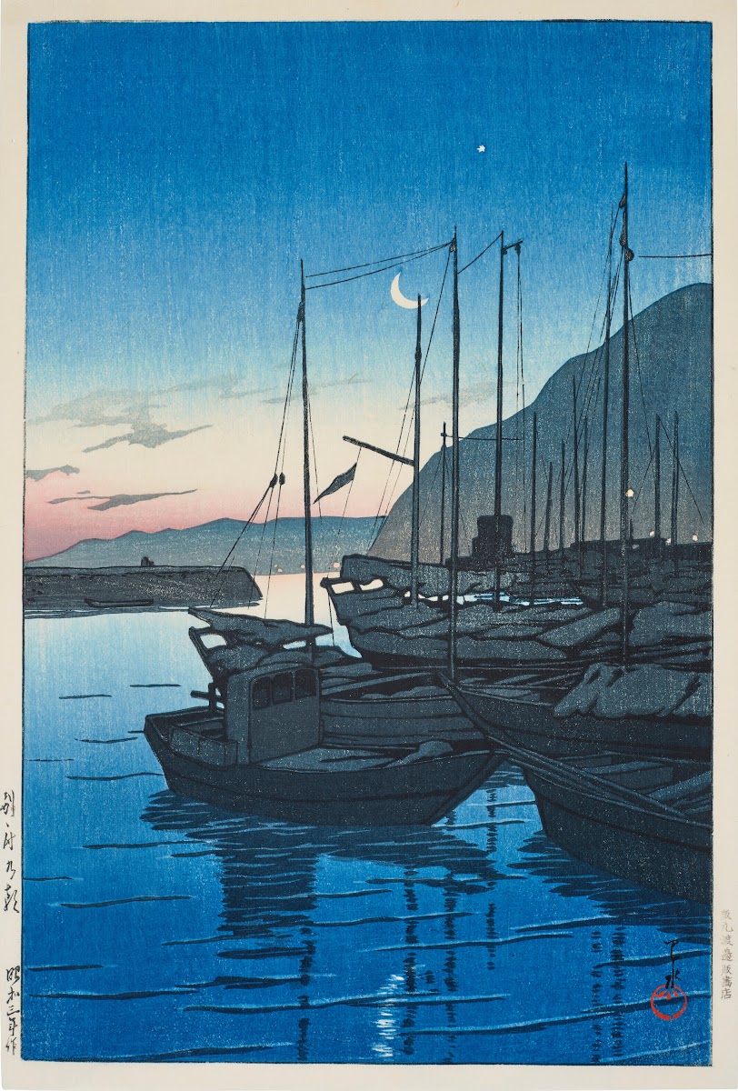 Beppu no asa Dawn at Beppu 1928