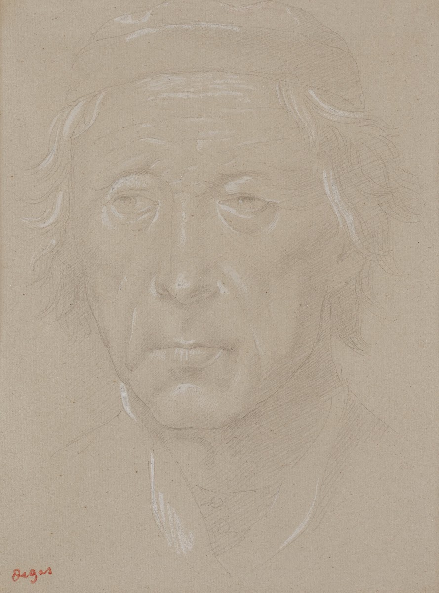 Tête de Vieillard de face c 1860