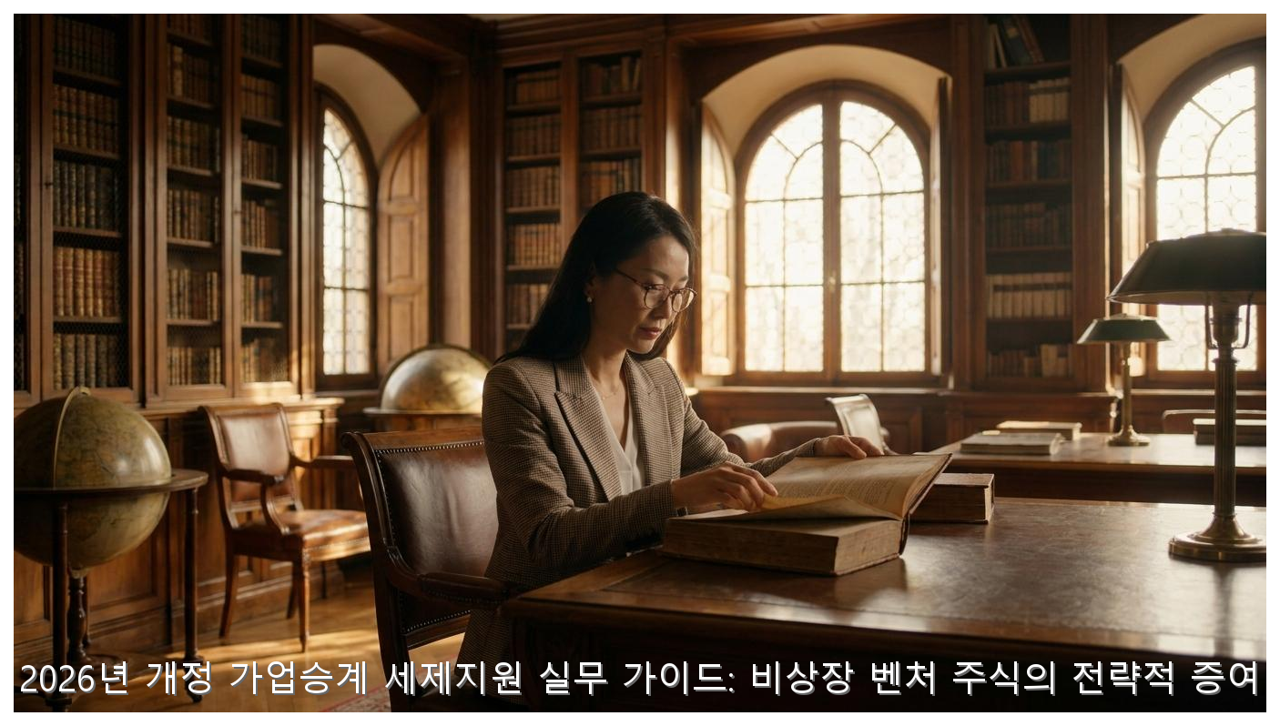2026년 개정 가업승계 세제지원 실무 가이드: 비상장 벤처 주식의 전략적 증여 핵심 안내 및 분석 인포그래픽 (3)