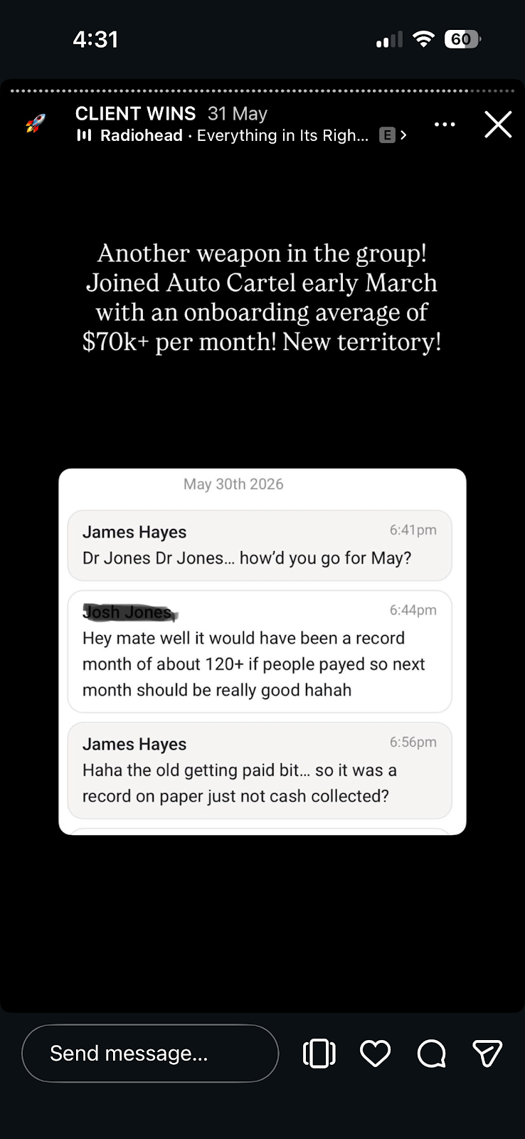 Client win