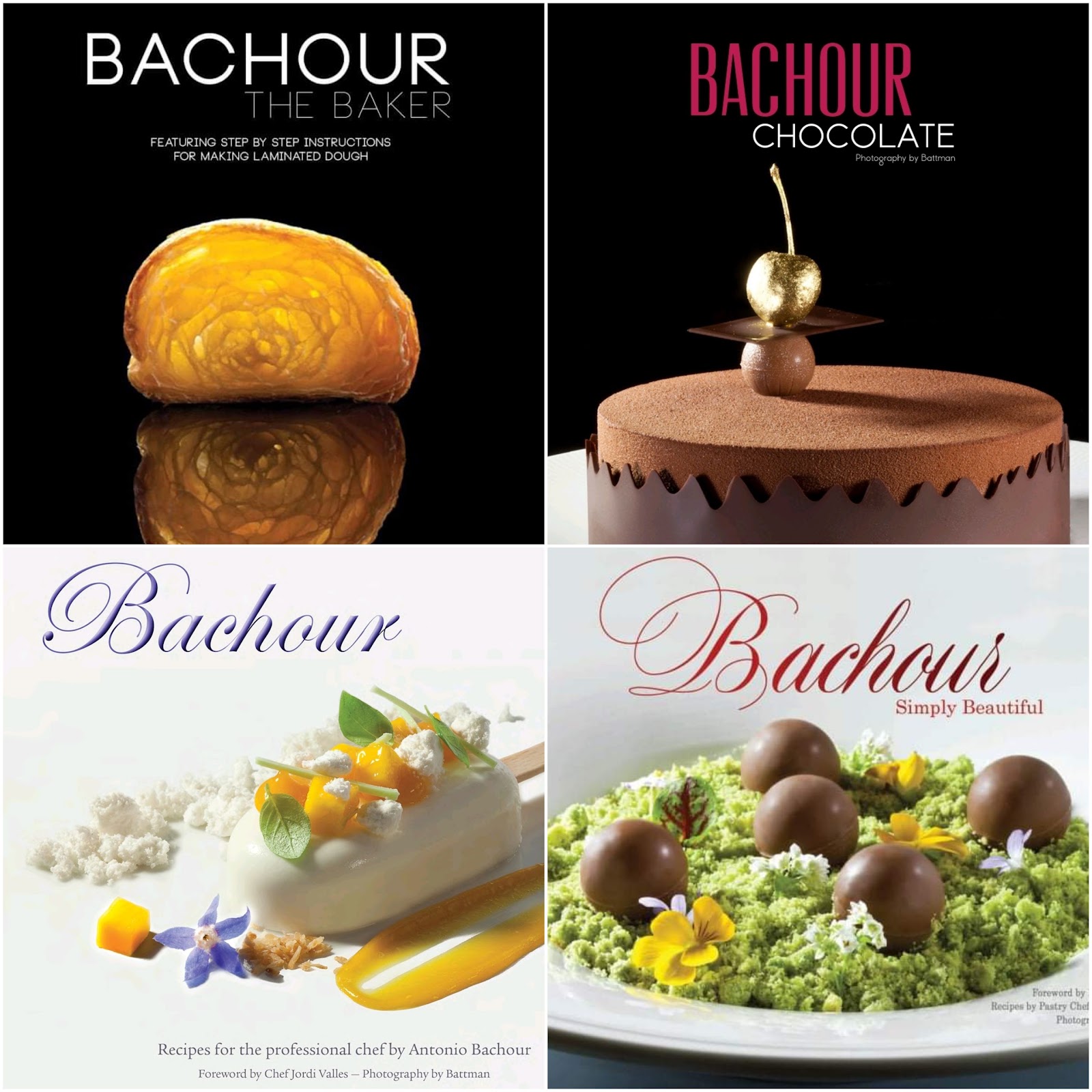 Combo 4 Quyển Ebook Bánh Chuyên Nghiệp của Chef Antonio Bachour *