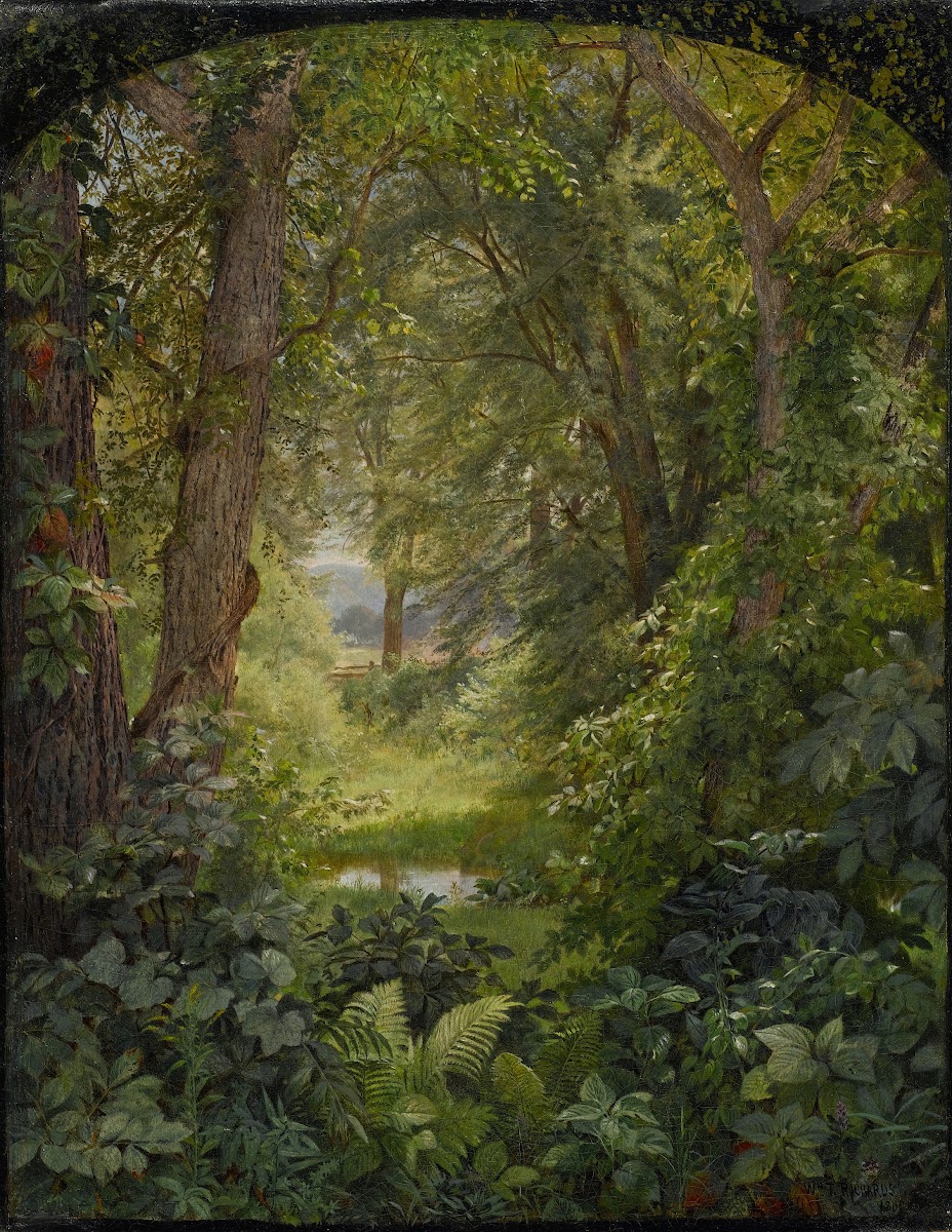 Woodland Landscape Woodland Glade 1860