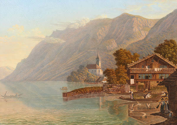 Vue du Lac et du village de Brienz 1915 1945