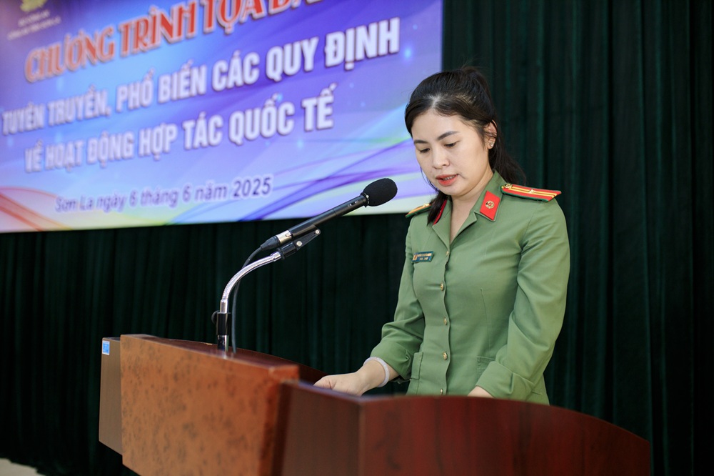 Trường Đại học Tây Bắc phối hợp với Phòng An ninh đối ngoại - Công an tỉnh Sơn La tổ chức buổi tọa đàm, tuyên truyền, phổ biến các quy định về hoạt động hợp tác Quốc tế