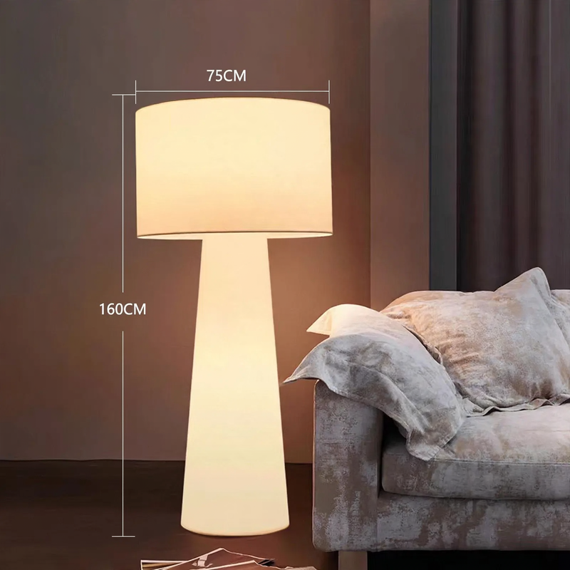 Full-spectrum designer floor lamp in Wabi-Sabi style