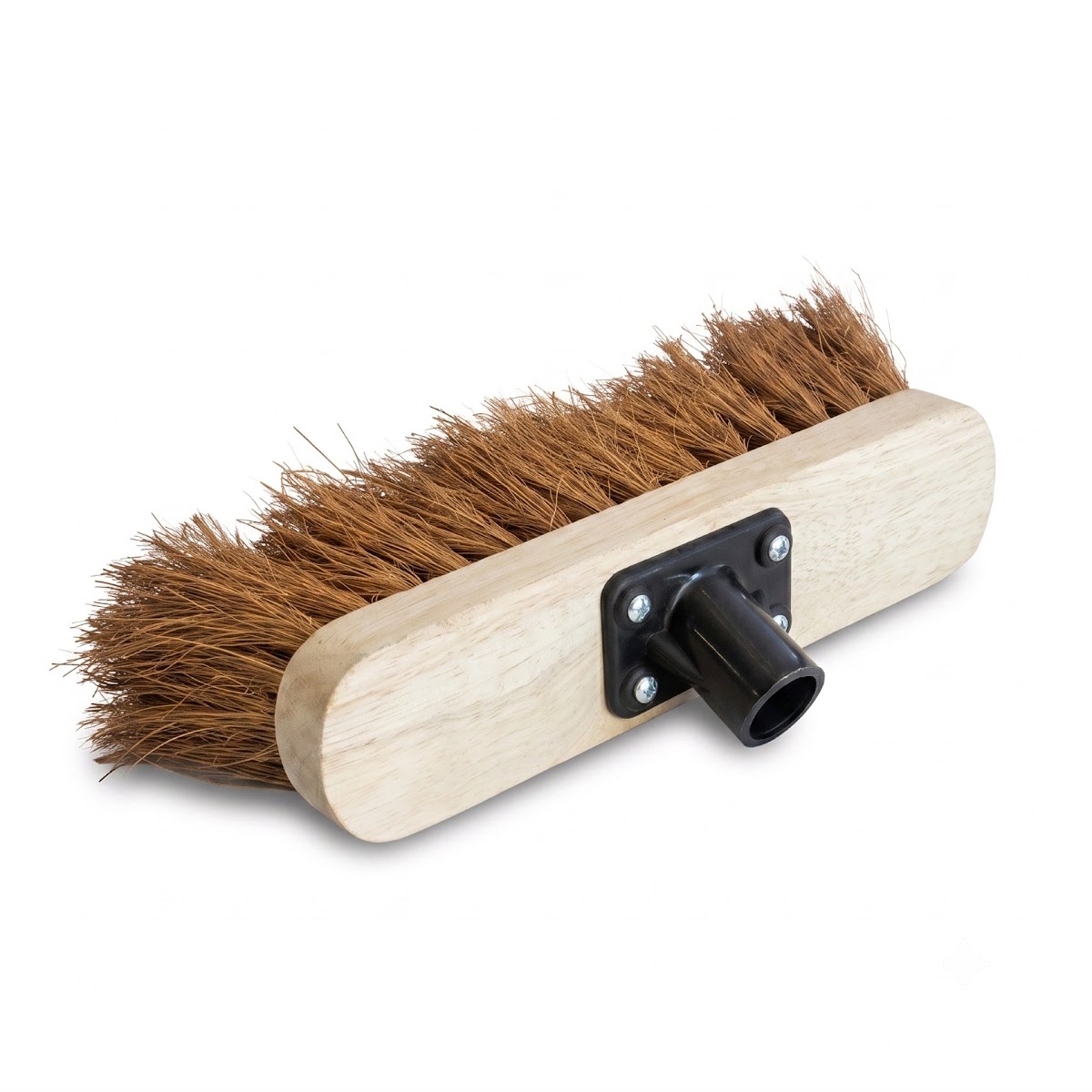 10'' (57MM) NATURAL COCO BROOM + 4 SCREWS PUSH FIT BRACKET photo 2