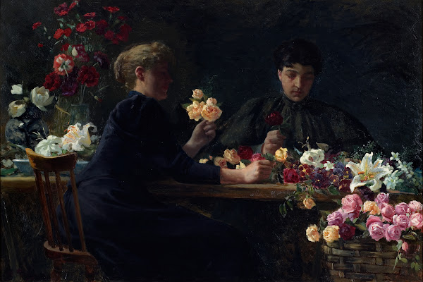 Ladies At A Flower Table 1894