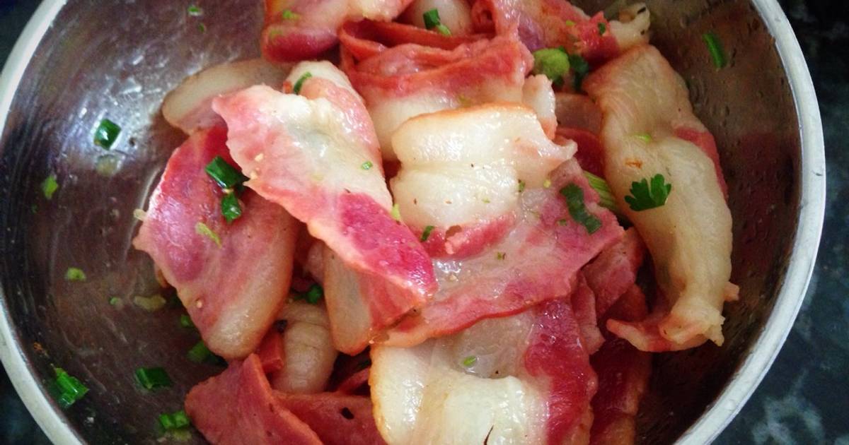 Ba rọi xông khói áp chảo