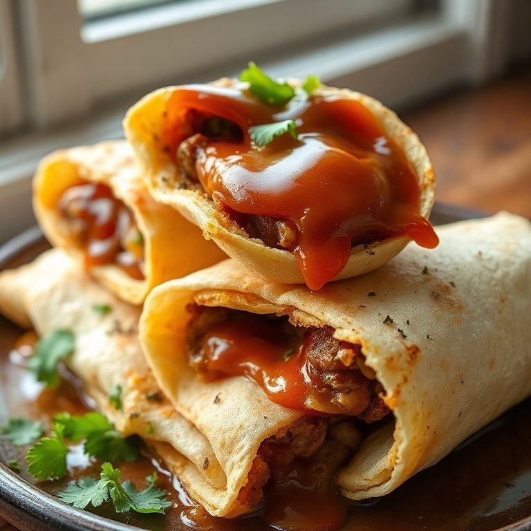 Easy French Dip Roll Ups with Crispy Tortillas and Au Jus – Quick & Flavorful Dinner finished