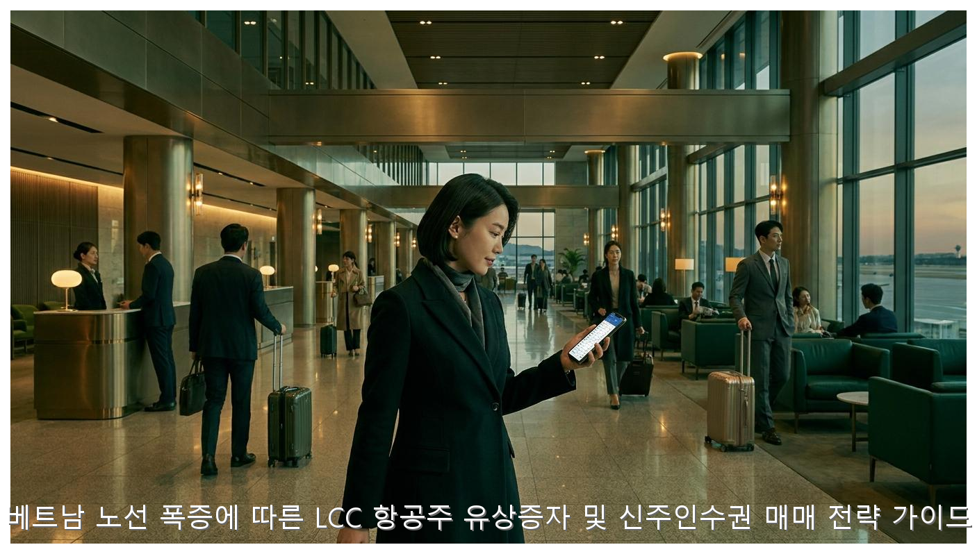 베트남 노선 폭증에 따른 LCC 항공주 유상증자 및 신주인수권 매매 전략 가이드 핵심 안내 및 분석 인포그래픽 (2)