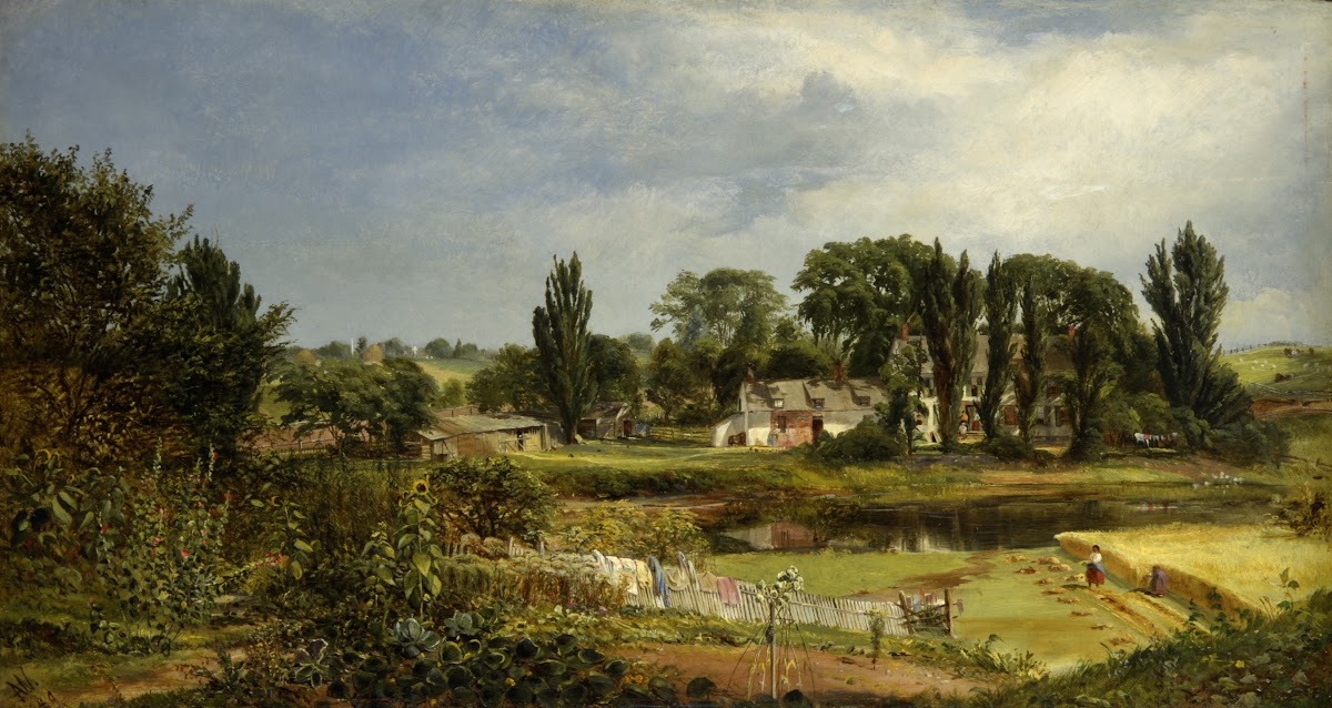 Long Island Homestead Study From Nature 1859