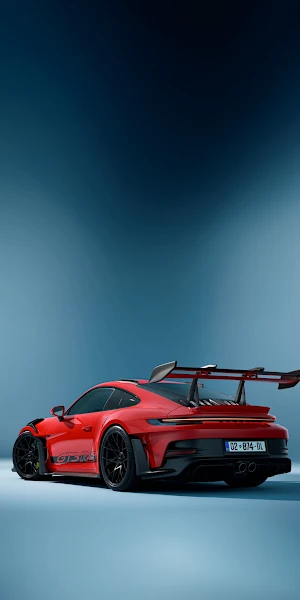 Red Porsche 911 GT3 RS iPhone Wallpaper Background