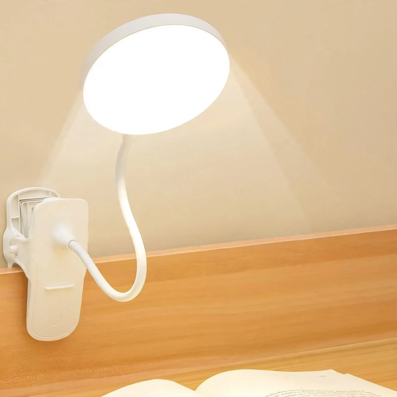 LED-Klemmlampe für Schreibtisch und Bett