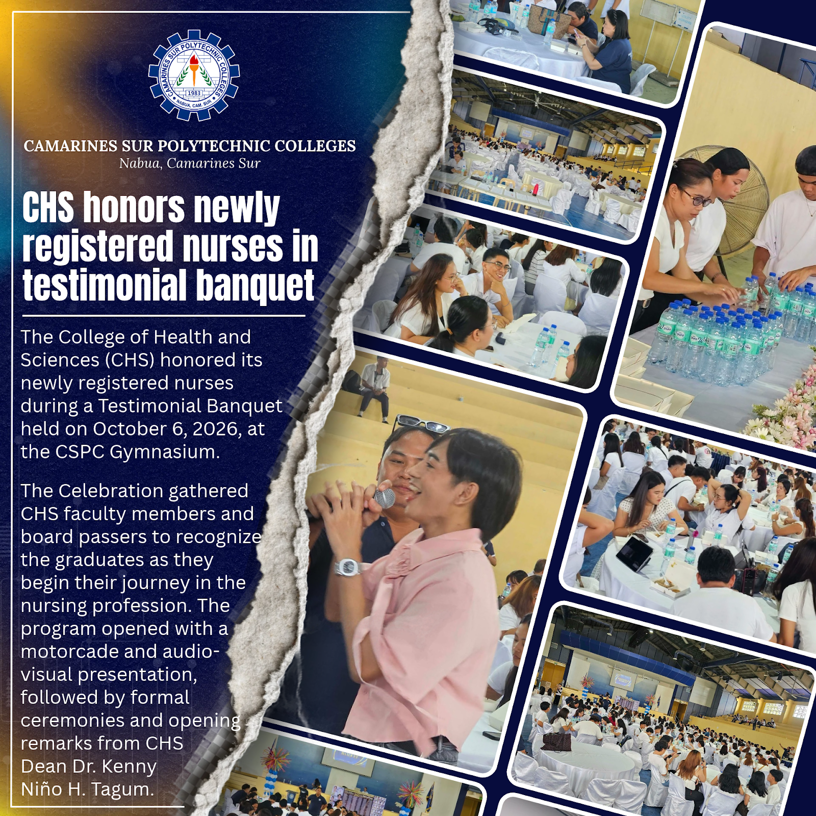 CHS honors newly registered nurses in testimonial banquet