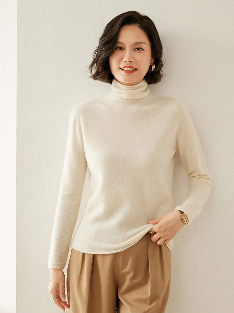 Cashmere turtleneck sweater