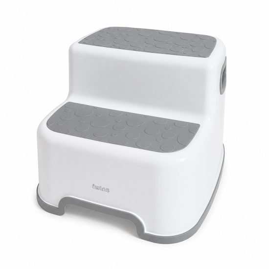 Дитяча підніжка Twins Well Dove Step white/grey
