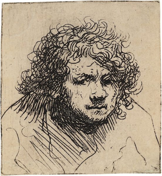 Self Portrait leaning forward Bust circa 1629