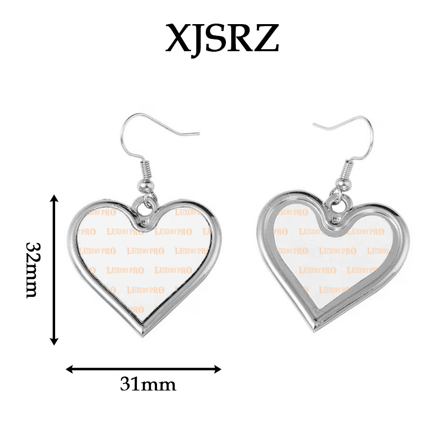 Heart-shaped Metal Earrings