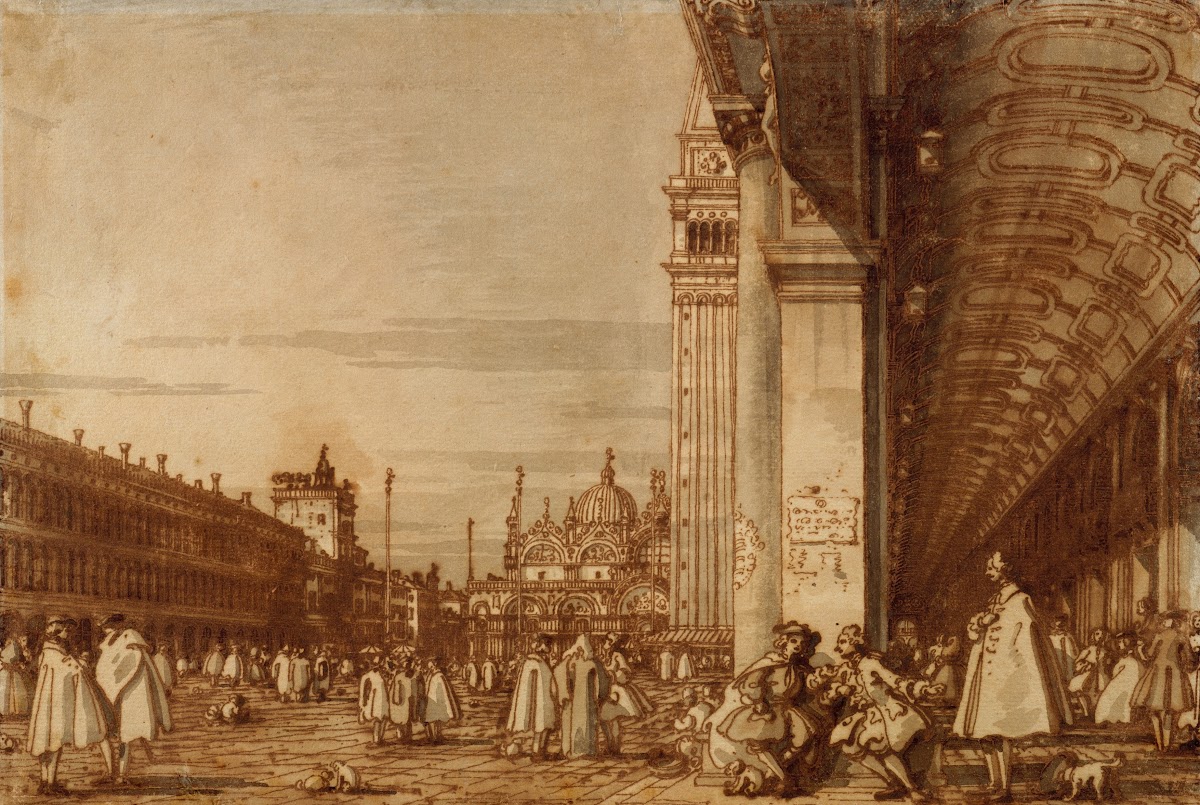 Piazza San Marco from the Southwest Corner with the Procuratie Nuove on the Righ