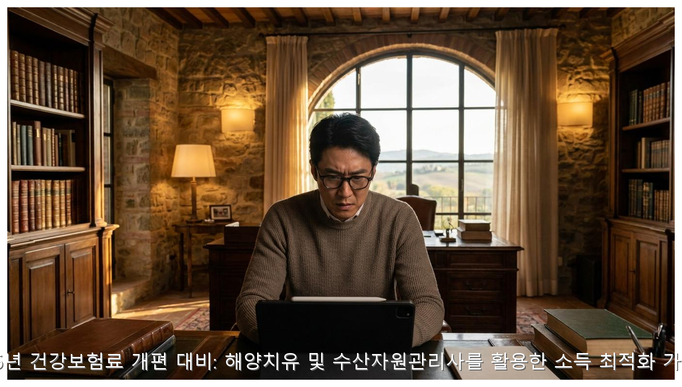 2026년 건강보험료 개편 대비: 해양치유 및 수산자원관리사를 활용한 소득 최적화 가이드 핵심 안내 및 분석 인포그래픽 (2)