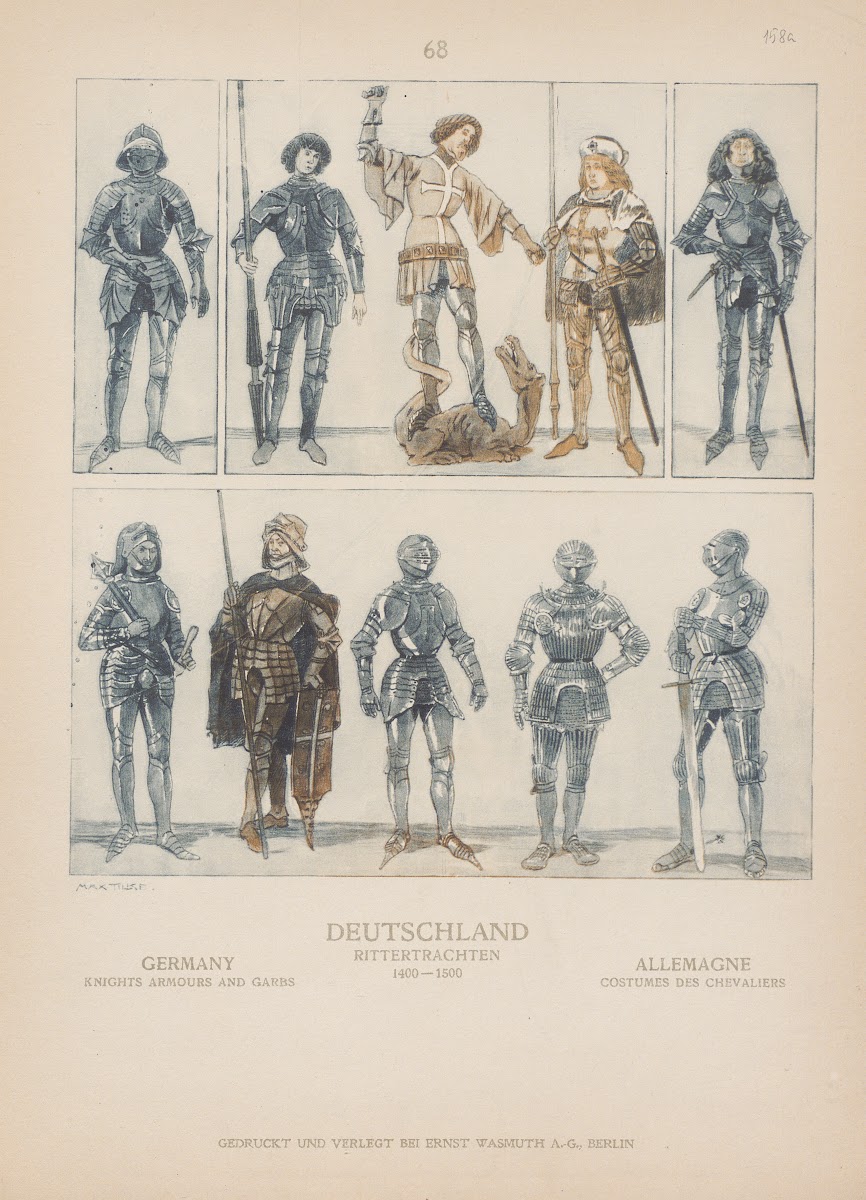 Germany Knights armours and garbs 1905