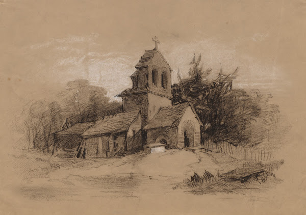 Church in a Landscape 1800s