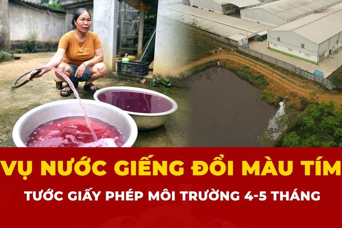 Vụ nước giếng đổi màu tím ở Thanh Hóa: Phạt công ty hơn 1,5 tỉ đồng - Báo Pháp Luật TP.HCM