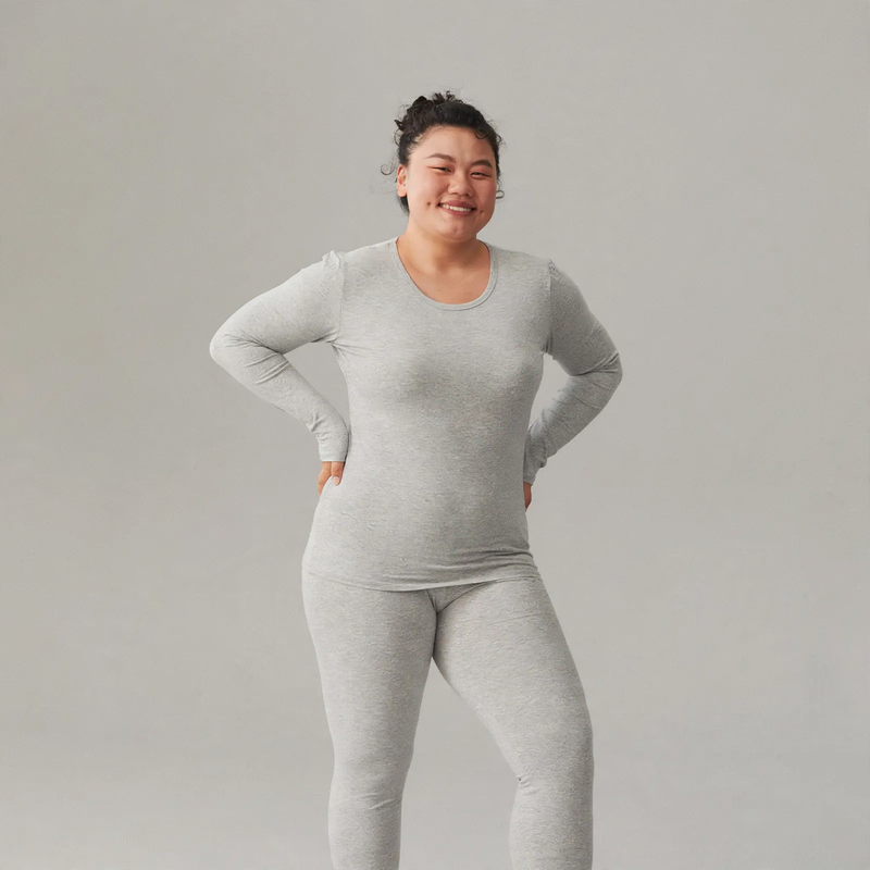 Women's Thermal Set, Cotton, Round Neck, Antibacterial