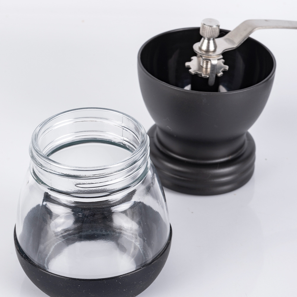 Glass coffee grinder, modern design
