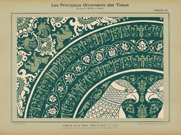 Les principaux ornaments des tissus jusquau XIXme siecle Pl17 1902