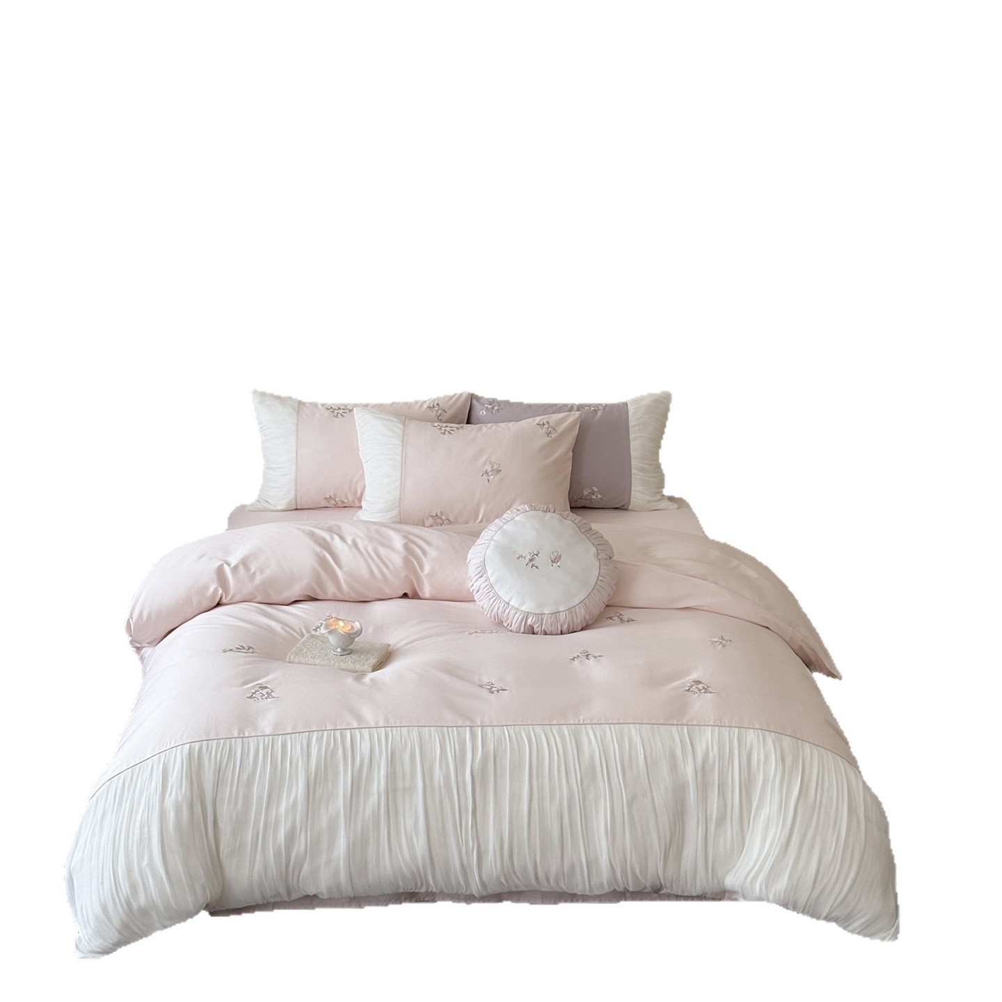 French Bedding Set, Long-staple Cotton, Embroidered